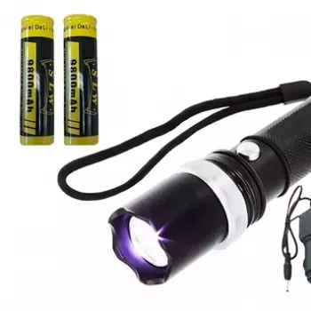 Lampe torche LED ultra-lumineuse – T6/L2/V6 – Embouts D’alimentation – Éclairage de Vélo