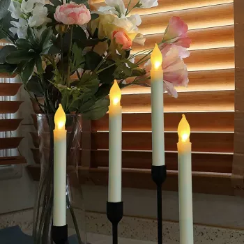 Lot De 4 Bougies Électriques LED Sans Flamme - Décoration D'intérieur