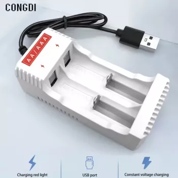 Chargeur de batterie à 2 Emplacements-AA/AAA – USB