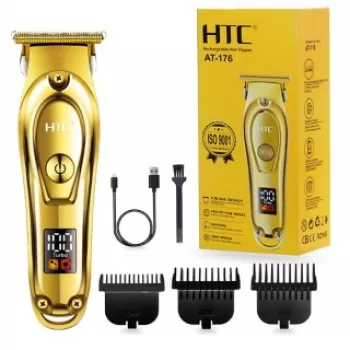 Tondeuse Professionnelle Electrique à Cheveux et Barbe – Ecran LCD – Jaune