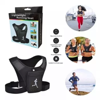 Gilet De Course – Respirant Avec Poche De Téléphone – Ajustable – waterproof – Unisexe