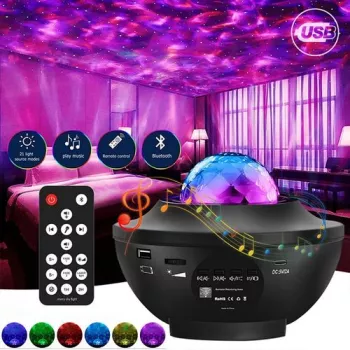 Projecteur LED Ciel Étoilé – Bluetooth – USB – Music – 10 Modes – Télécommande