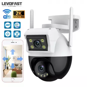 Caméra de Surveillance Double Lens Externe6MP 2K Smart IP