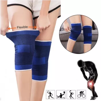 Pack De Deux Genouillères Confortable – Unisexe – Bleu