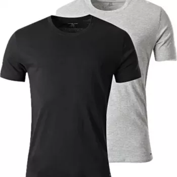 pack 2 t shirt noir et gris
