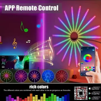 Ruban LED En Forme De Feu D’artifice Led intelligent – App Contrôle