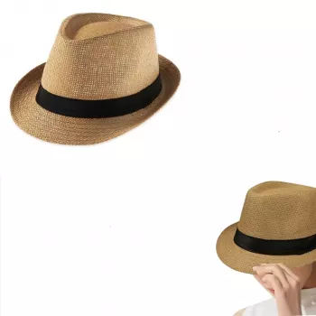 Chapeau de Soleil Unisexe - Des Années 1920 - Accessoire de Costume - Taille Unique