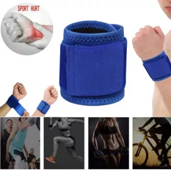 Lot De Deux Protèges De Poignets Des Mains – Bleu