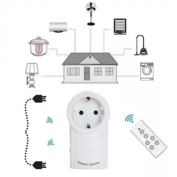 Prise T&eacute Commandée - Programmable Électriquement - Télécommande