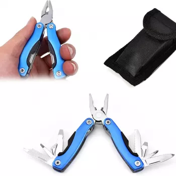 Pince Multifonction 11 En 1 – Acier Inoxydable – Avec Tournevis – Lime – Ouvre-Boîte