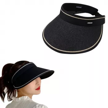 Chapeau Pliable Pour Femme – Élégant et Moderne – Protection UV – Noir