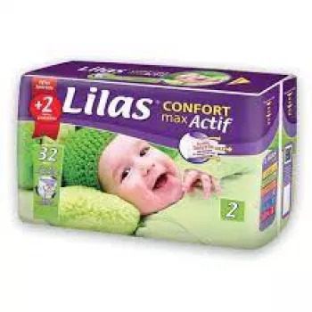Couches Bébé Lilas Confort Max 3-5