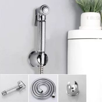 Pulvérisateur De Bidet à Main Multifonction + Tuyau Flexible De Toilette + Support