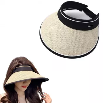Chapeau Pliable Pour Femme – Élégant et Moderne – Protection UV – Beige
