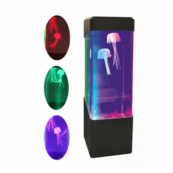 Lampe à Lave – Méduses Multicolores – Veilleuse Changeante Pour Aquarium – 5 Lumières