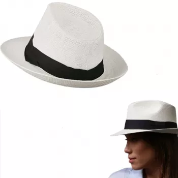 Chapeau de Soleil Unisexe – Bord large – Confortable – Blanc